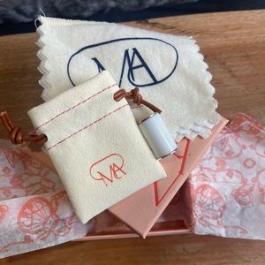 Marla Aaron Cachalong Cylinder Object- Rose Gold and Silver